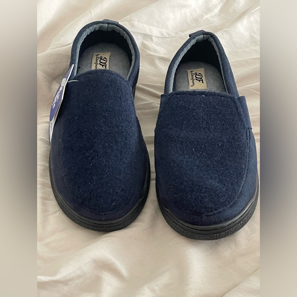 Men's Navy Blue Dearfoam Slip-On Slipper Shoes